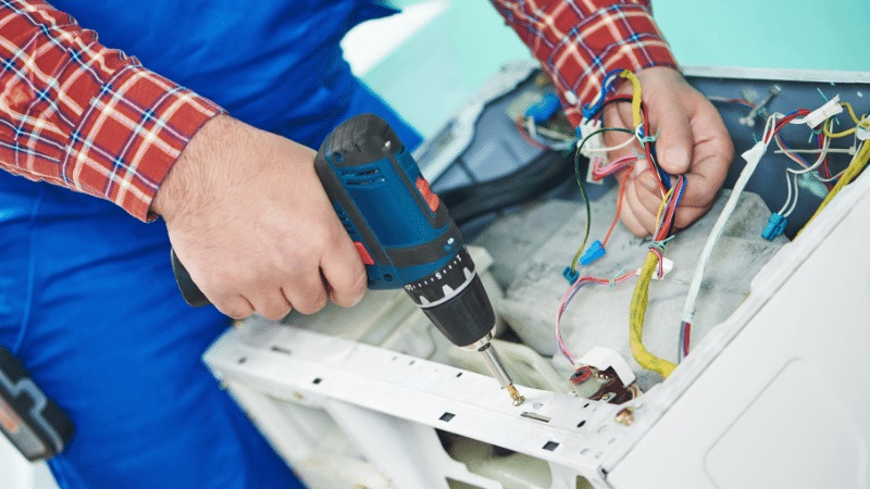 Manisa Profilo Profilo çamaşır makinesi kart tamiri – Su almama arızası orijinal parça ile giderildi. - Teknik servis örneği